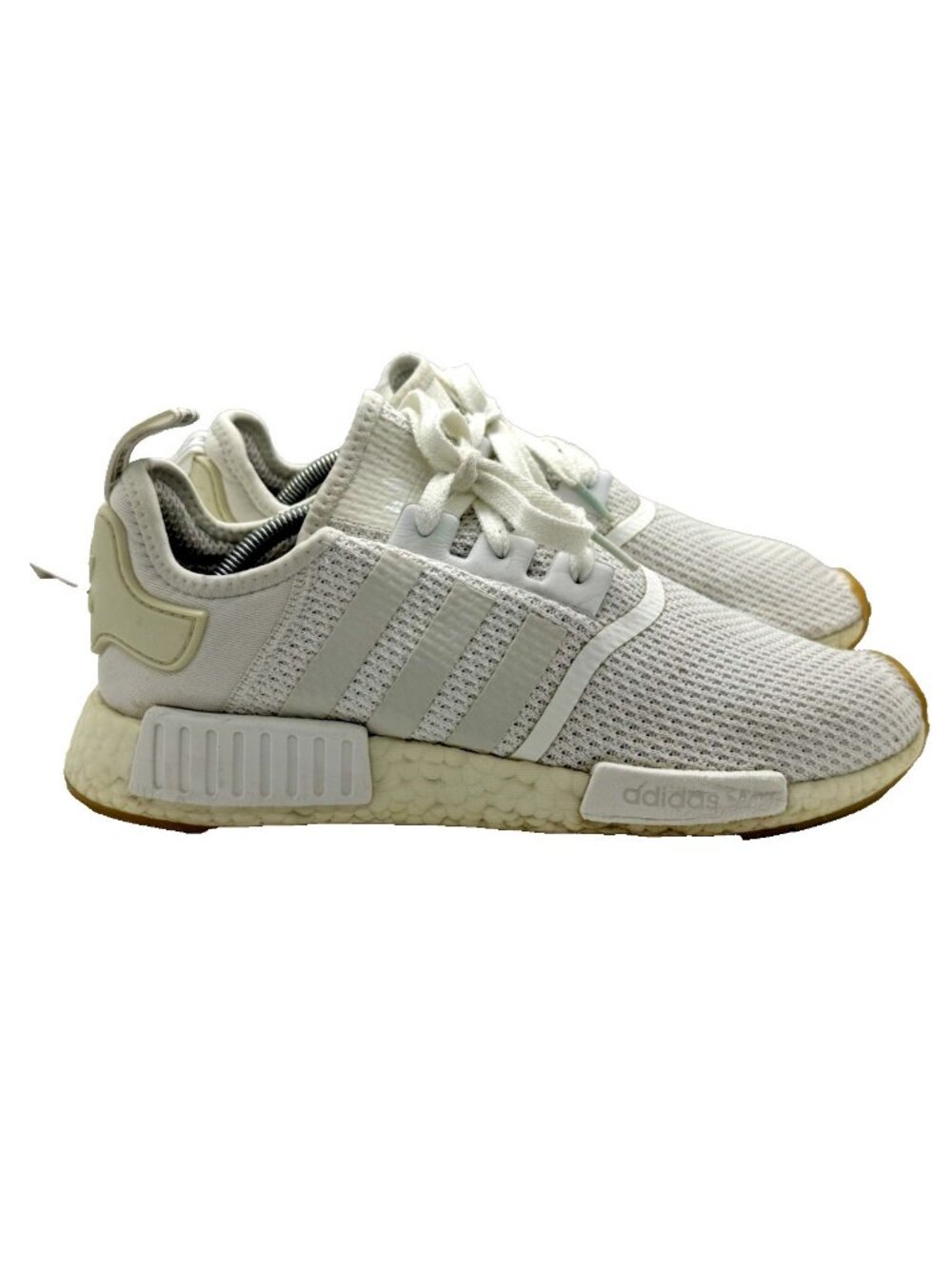 adidas NMD_R1 Cloud White D96635 Mesh Men's Low Top Athletic Sneaker Sz 10 US